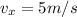 v _{x} =5m/s