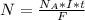 N= \frac{N_A*I*t}{F}