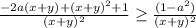 \frac{ -2a(x+y)+(x+y)^2+1 }{(x+y)^2} \geq \frac{ (1-a^2) }{ (x+y)^2 } \\&#10; &#10;