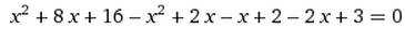 (х+4)^2-(x+1)(x-2)=2x-3 решить уравнение