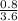 \frac{0.8}{3.6}