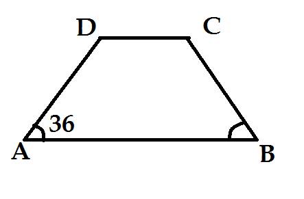 Найдите углы равнобедренной трапеции если один из ее углов равен 36 градусов