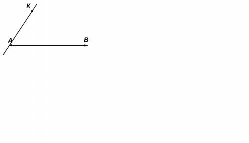 На черти отрезок ab.отметь точку k, не принадлежащую прямой ab. проведите через точку kпрямую,пересе