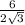 \frac{6}{2 \sqrt{3} }