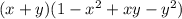 (x+y)(1-x^2+xy -y^2)