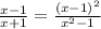 \frac{x-1}{x+1} = \frac{(x-1)^2}{x^2-1}