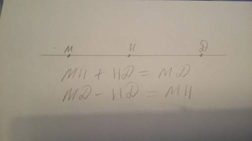 Даны точки м н д лежащие на одной прямой рис 28 1)какая точка лежит между двумя другими ? 2)какой от