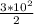 \frac{3 * 10^{2} }{2}