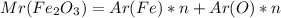 Mr(Fe_2O_3)=Ar(Fe)*n+Ar(O)*n