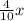 \frac{4}{10}x