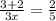 \frac{3+2}{3x}= \frac{2}{5}