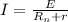 I= \frac{E}{R_n +r}