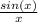 \frac{sin(x)}{x}