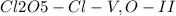 Cl2O5-Cl-V, O-II