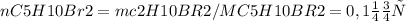 nC5H10Br2=mc2H10BR2/MC5H10BR2=0,1 моль