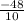 \frac{-48}{10}