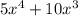 5x^4+10x^3