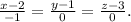 \frac{x-2}{-1}= \frac{y-1}{0} = \frac{z-3}{0} .