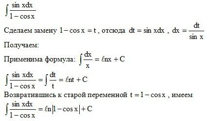 Свычислением интеграла! (нужно подробное решение ): sinxdx/1-cosx