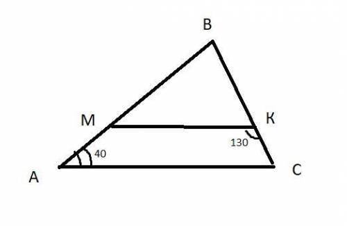 На сторонах ав и вс треугольника авс взяты соответственно такие точки м и к, что отрезки мк и ас пар