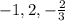 -1, 2, -\frac{2}{3}