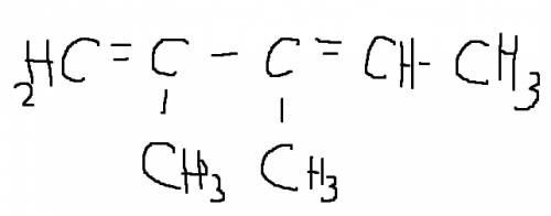 2,3 диметилпентадиен 1,3 - какая структурная формула?