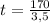 t= \frac{170}{3,5}