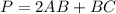 P=2AB+BC