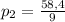 p_2= \frac{58,4}{9}