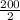 \frac{200}{2}