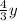 \frac{4}{3}y