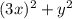 (3x)^{2}+y^{2}