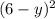 (6-y)^{2}