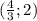 ( \frac{4}{3} ; 2)