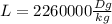 L=2260000 \frac{Dg}{kg}