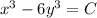 x^3-6y^3=C