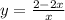 y=\frac{2-2x}{x}