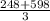 \frac{248+598}{3}