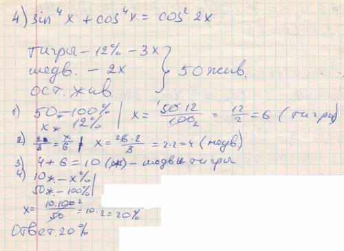 Втруппе цирке50 животных , из них 12% - тигры, а количество медведей относится к количеству тигров к