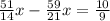 \frac{51}{14}x- \frac{59}{21}x= \frac{10}{9}