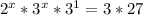 2^x*3^x*3^1=3*27