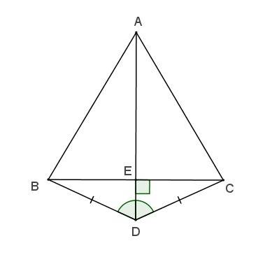 Дано: ad перпендикулярно bc; bd=cd. докажите,что: ab=ac. решите *