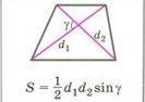 Диагонали трапеции взаимно перпендикулярны и равны 14см и 16см.чему ровна площадь?