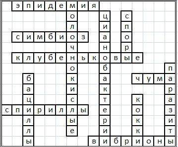 Красворд по биологии 5 класс на тему бактерии