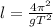 l = \frac{4 \pi ^2}{gT^2}