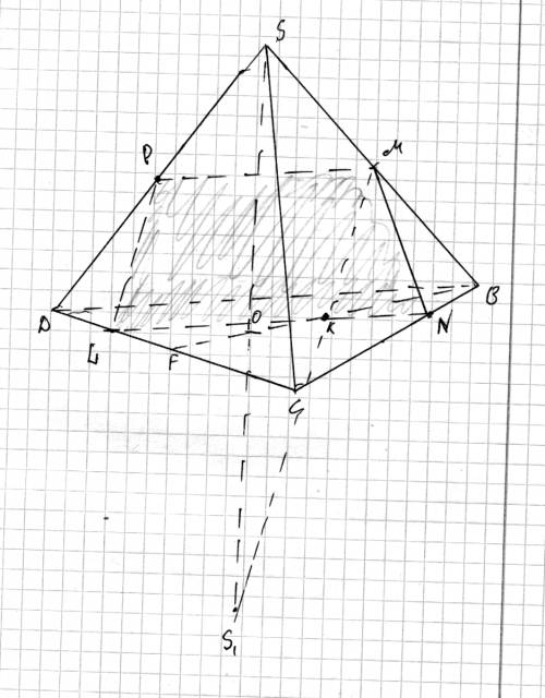 Все ребра правильной треугольной пирамиды sbcd с вершиной s равны 9.основание о высоты so этой пирам