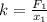 k = \frac{F_1}{x_1}