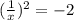 ( \frac{1}{x} )^2 = -2