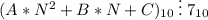 (A*N^2+B*N+C)_{10}\:\vdots \: 7_{10}