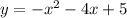 y=-x^2-4x+5